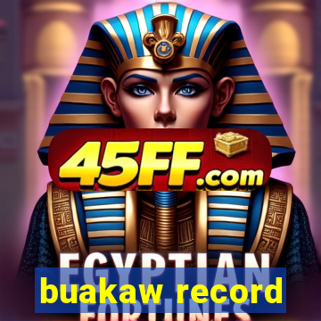 buakaw record